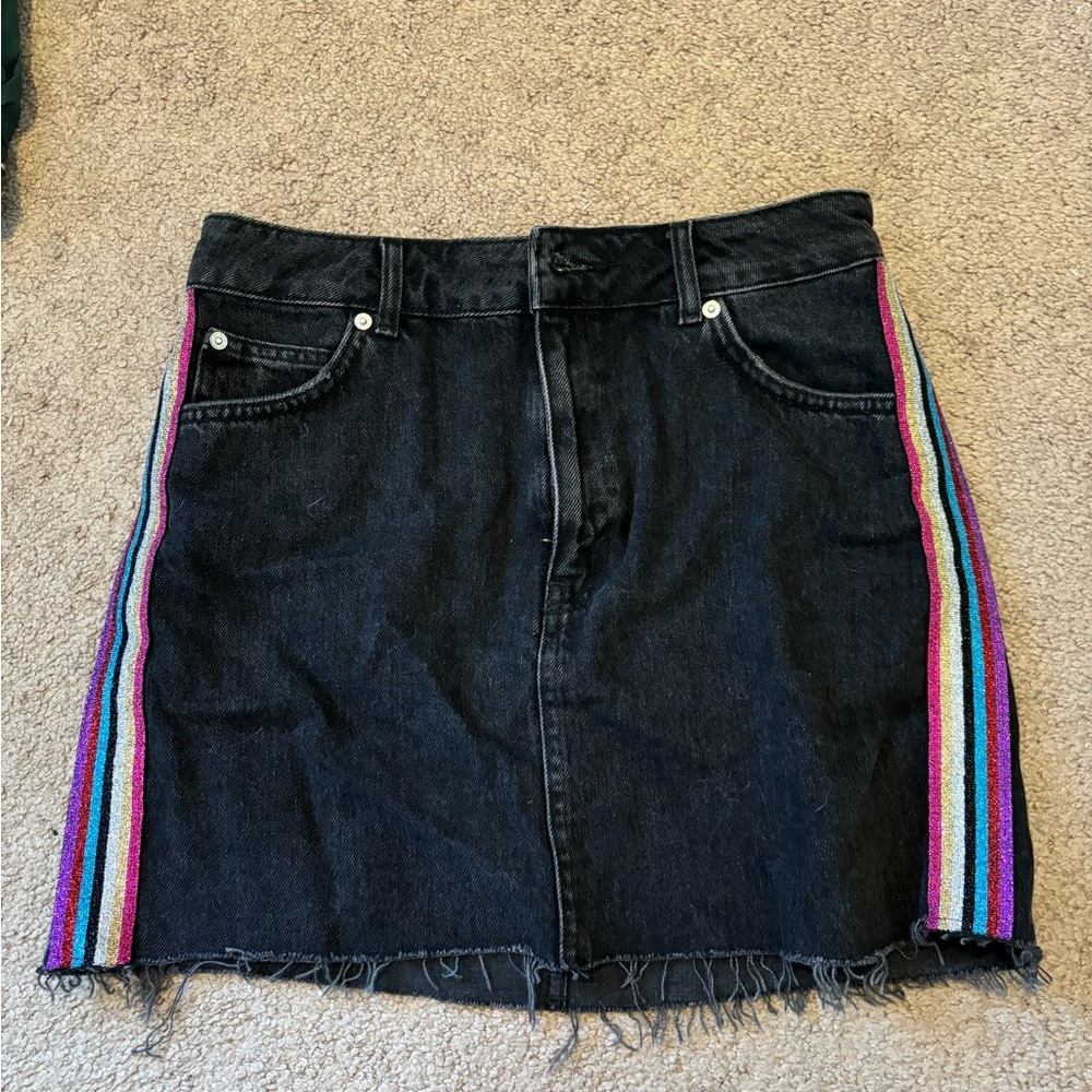 Topshop jean skirt